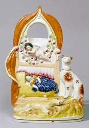 Staffordshire Watch Holder, c.1850